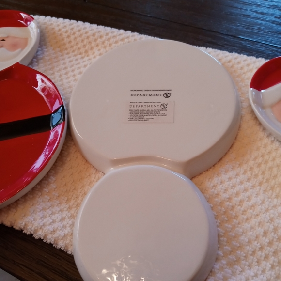 Vintage Santa snack set - Picture 2 of 3